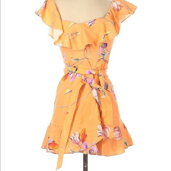 Privacy Please Bellview Linen Blend Mini Dress - Picture 1 of 3